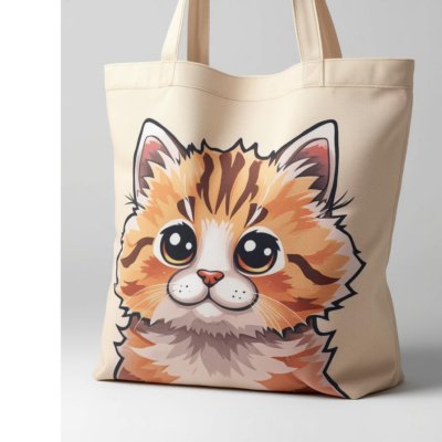 Bolso con estampado de Gatito