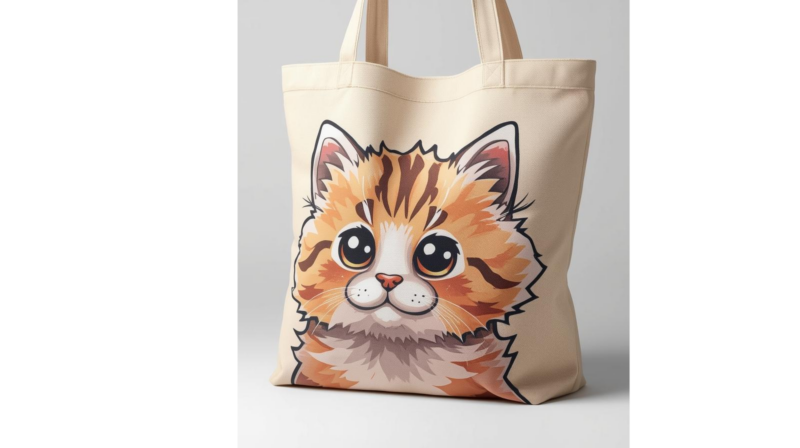 Bolso con estampado de Gatito