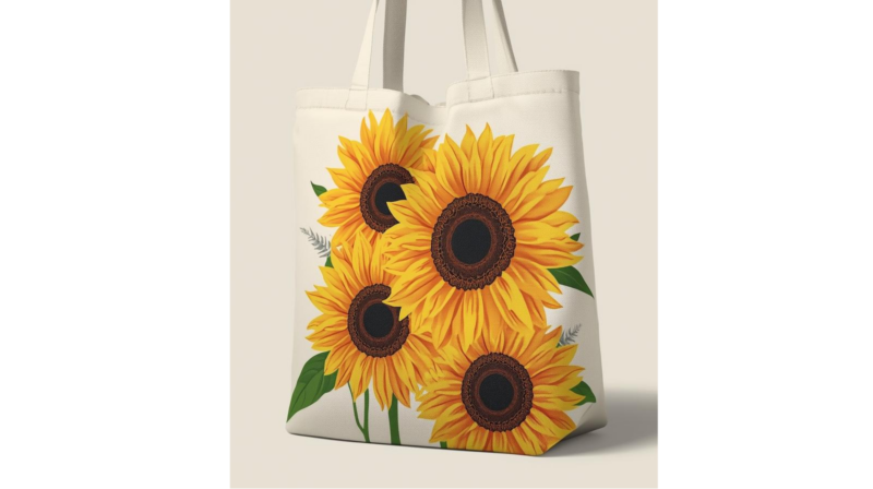 Bolso con estampado floral